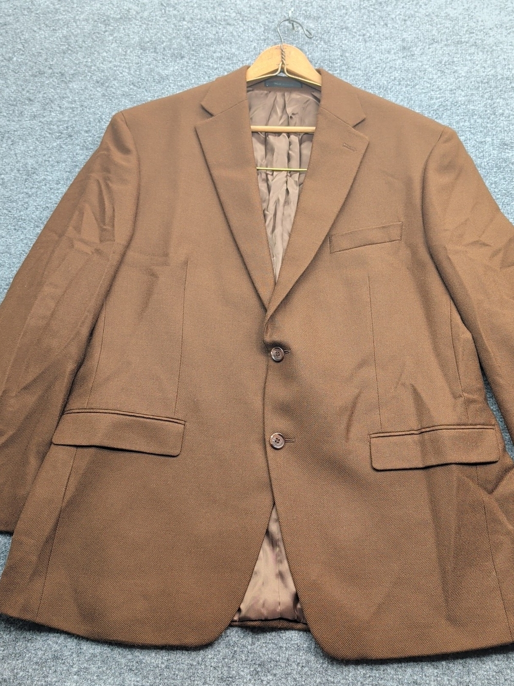 Lauren Ralph Lauren Wool Blazer Suit Jacket Men's 44R Brown Two Button